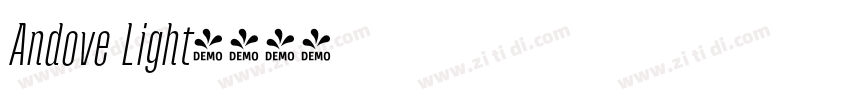 Andove Light字体转换